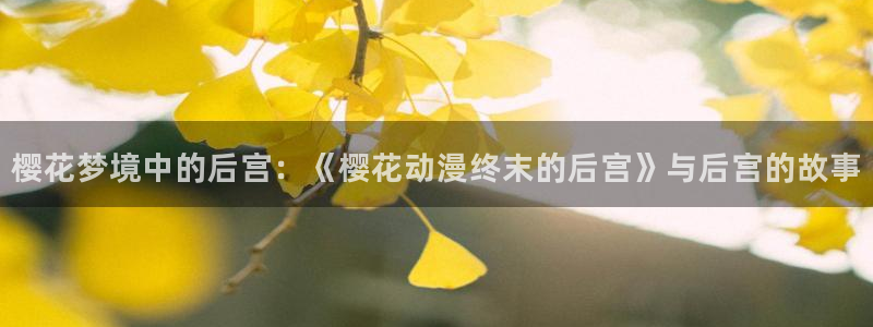 yy漫画专注动漫的门户网站：樱花梦境中的后宫：《樱花动漫终末的后宫》与后宫的故事